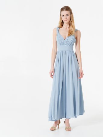 Atelier bow dress, light blue