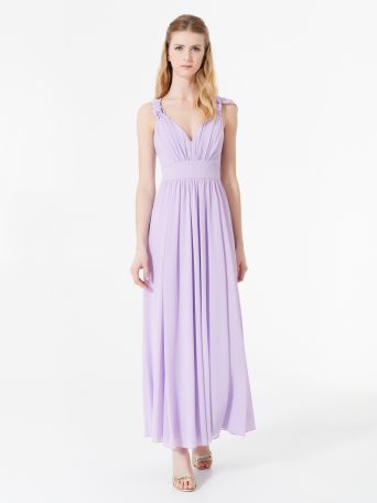 Robe atelier à nœuds de couleur lilas
