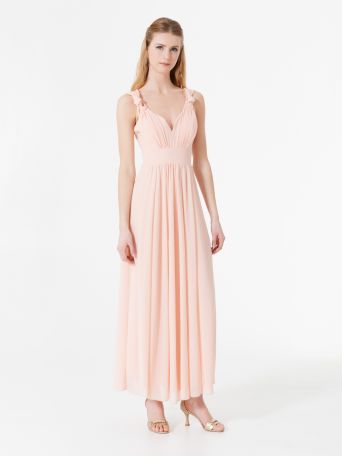 Robe atelier à nœuds de couleur rose