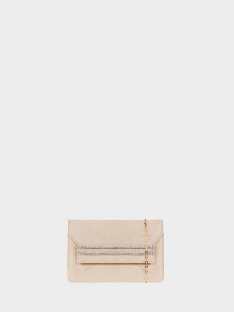 Clutch with Rhinestone details