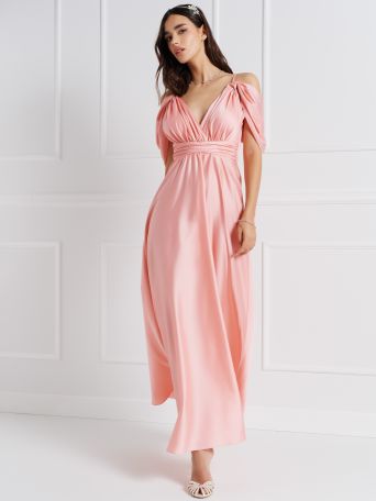 Coral Atelier Bow Dress