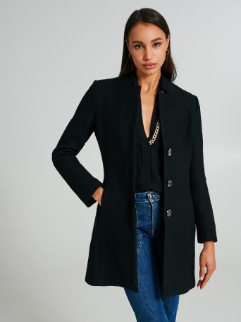 Wool-blend coat 