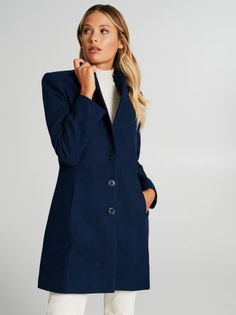 Wool-blend coat 