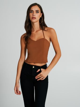 Top with sweetheart neckline