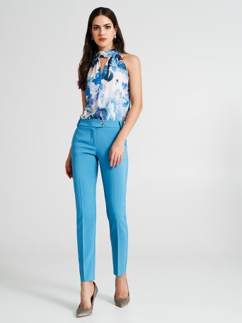 Pantalon slim en tissu technique