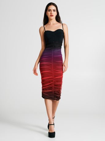 Multicolour sheath dress