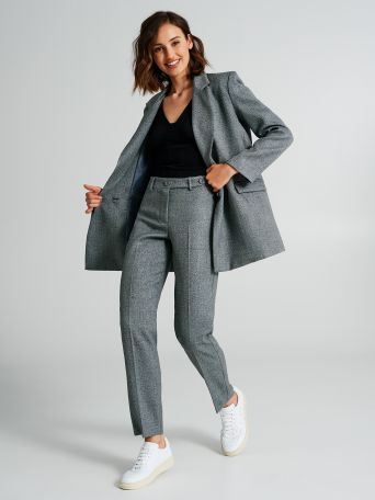 Masculine polyviscose trousers