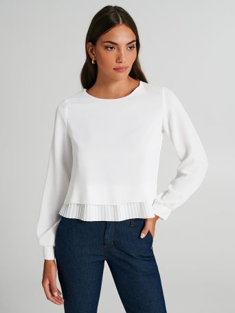 Blouse avec plissé