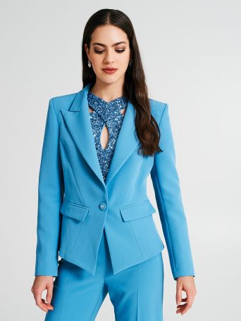 Veste échancrée en tissu technique