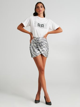 Sequinned miniskirt 