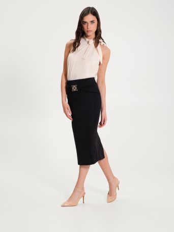Pencil Skirt with Logo