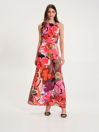 Maxi Dress with Floral Print