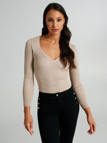 Body-Shirt in Rippenmuster