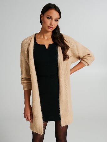 Cardigan long ouvert