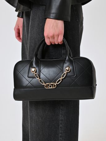 Sac noir matelassé