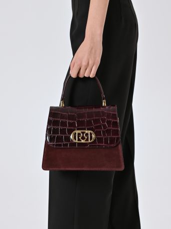 New Opera Bag in Burgundy Leather