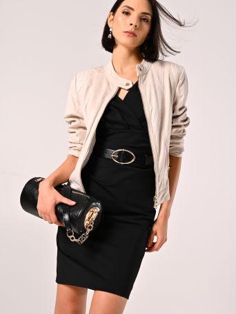 Suede-Effect Jacket