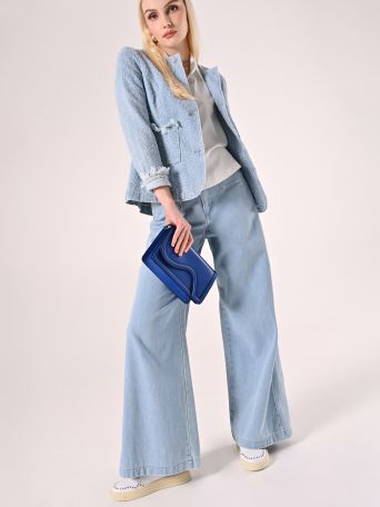 Light-Denim Straight-Leg Jeans