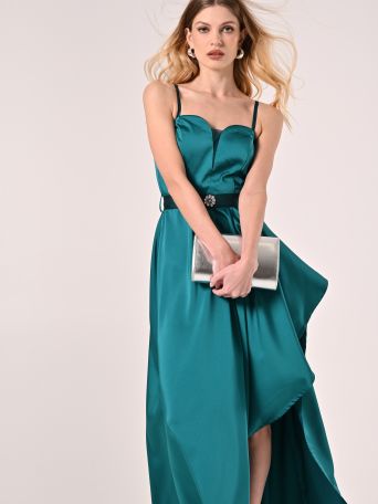 Long Satin Dress