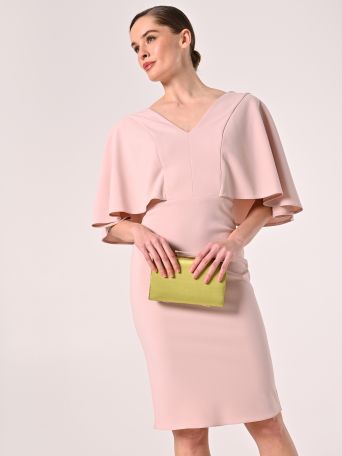 Tubino con Maniche ad Aletta Rosa Chiaro