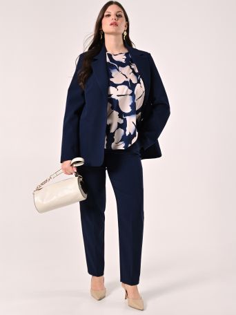 Curvy Trousers in Blue