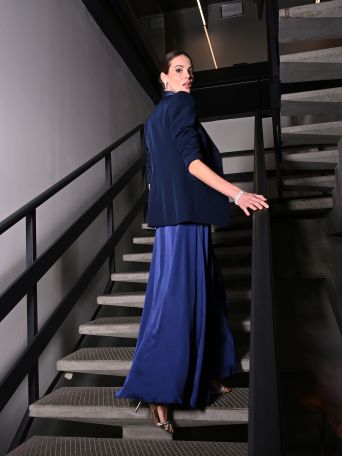 Giacca Revers Tuxedo Blu