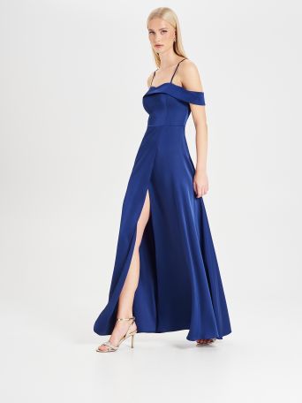 Rinascimento atelier Blue Off-the-shoulder Dress