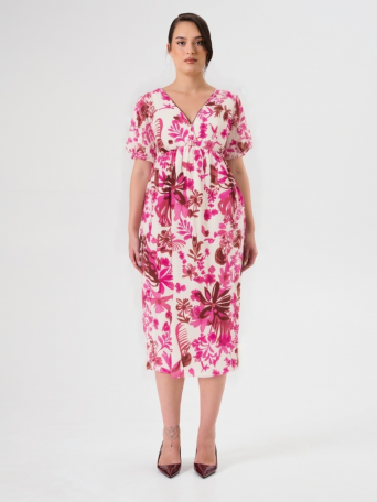 Abito Curvy stampa floreale