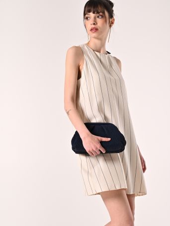 Abito Bianco a Righe Bianche & Blu