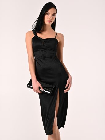 Vestido elástico negro