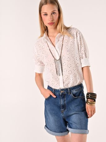 Camicia in Sangallo Bianca