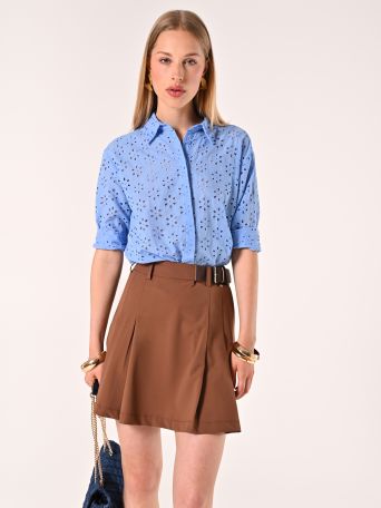 Camicia in Sangallo Azzurra