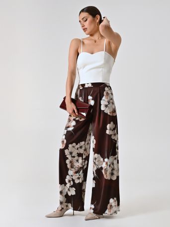 Pantalon imprimé fleuri