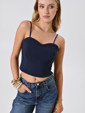 Blue Technical Fabric Top