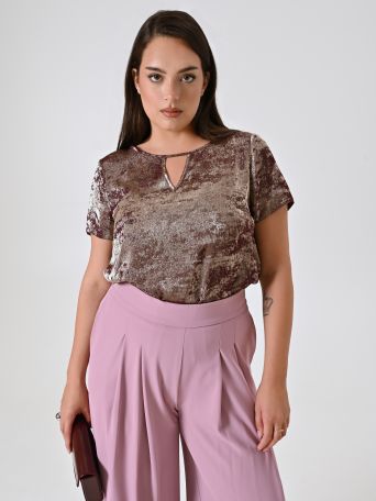 Blusa curvy burdeos