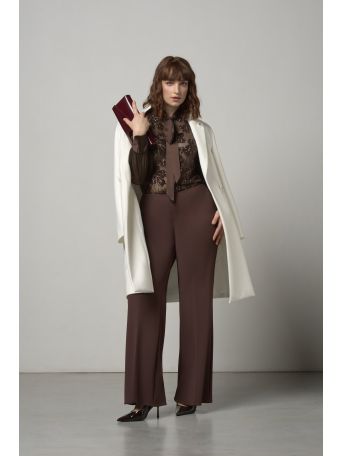 Chocolate Curvy Palazzo Trousers