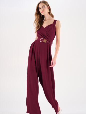 Mono palazzo de cadí burdeos con cinturón