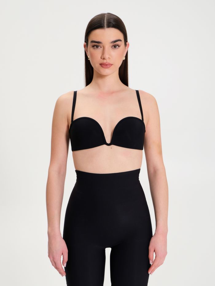 Bandeau bra with plunging neckline  det_1