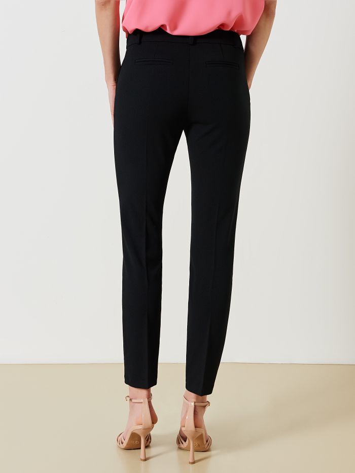 Slim-fit Trousers in Scuba Crepe in_i4