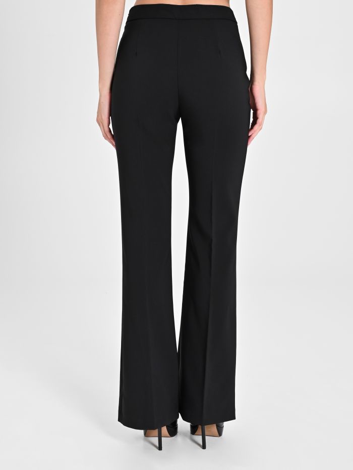 Mid-Flared Trousers in Technical Fabric in_i4