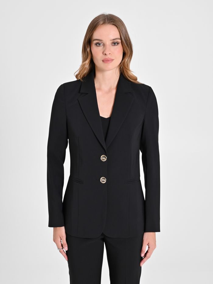 Two-Button Jacket in Technical Fabric det_2
