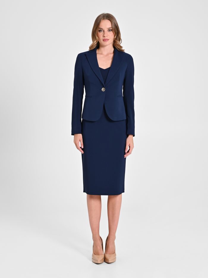 One-Button Jacket in Technical Fabric det_1