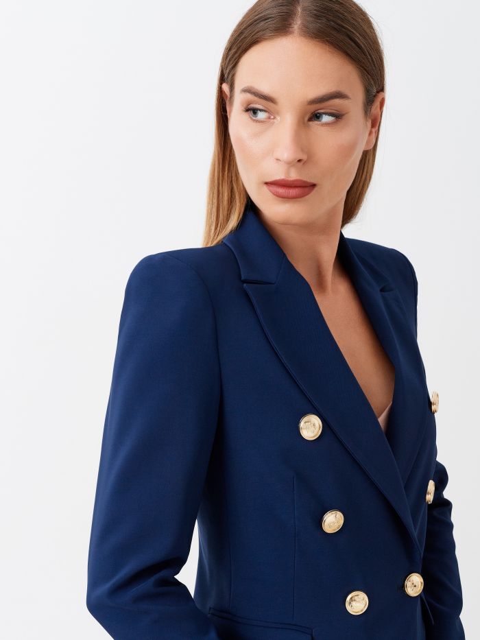 Double-Breasted Jacket in Technical Fabric det_4