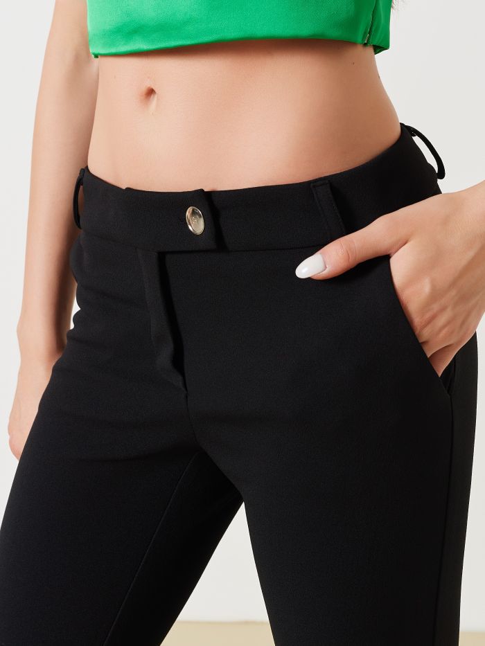 Slim-fit trousers in scuba crepe in_i5