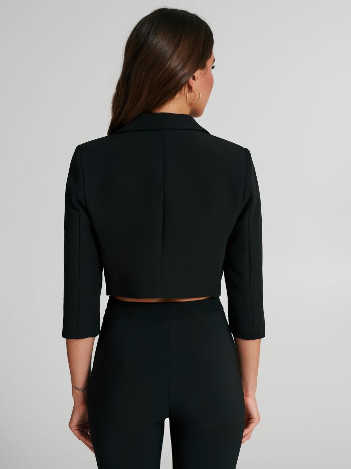 Cropped Jacket in Technical Fabric in_i4