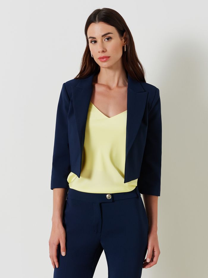 Veste courte en tissu technique det_2