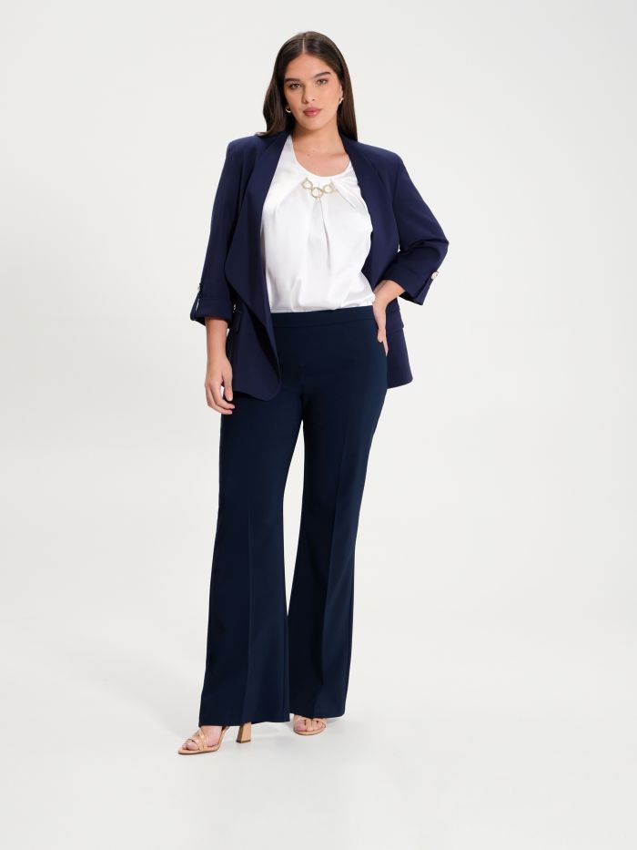 Curvy palazzo trousers in technical fabric sp_e1