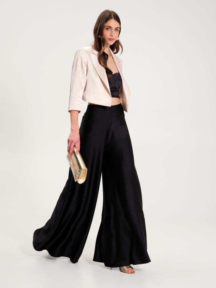 Spenzer mit Lurex in Beige in_i7