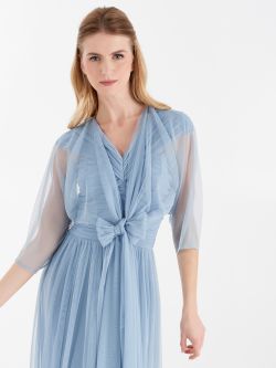 Robe Rinascimento atelier drapée Robe atelier drapée de couleur bleu ciel Rinascimento