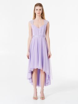 Robe Rinascimento atelier en dentelle et tulle Robe atelier en dentelle et tulle de couleur lilas Rinascimento